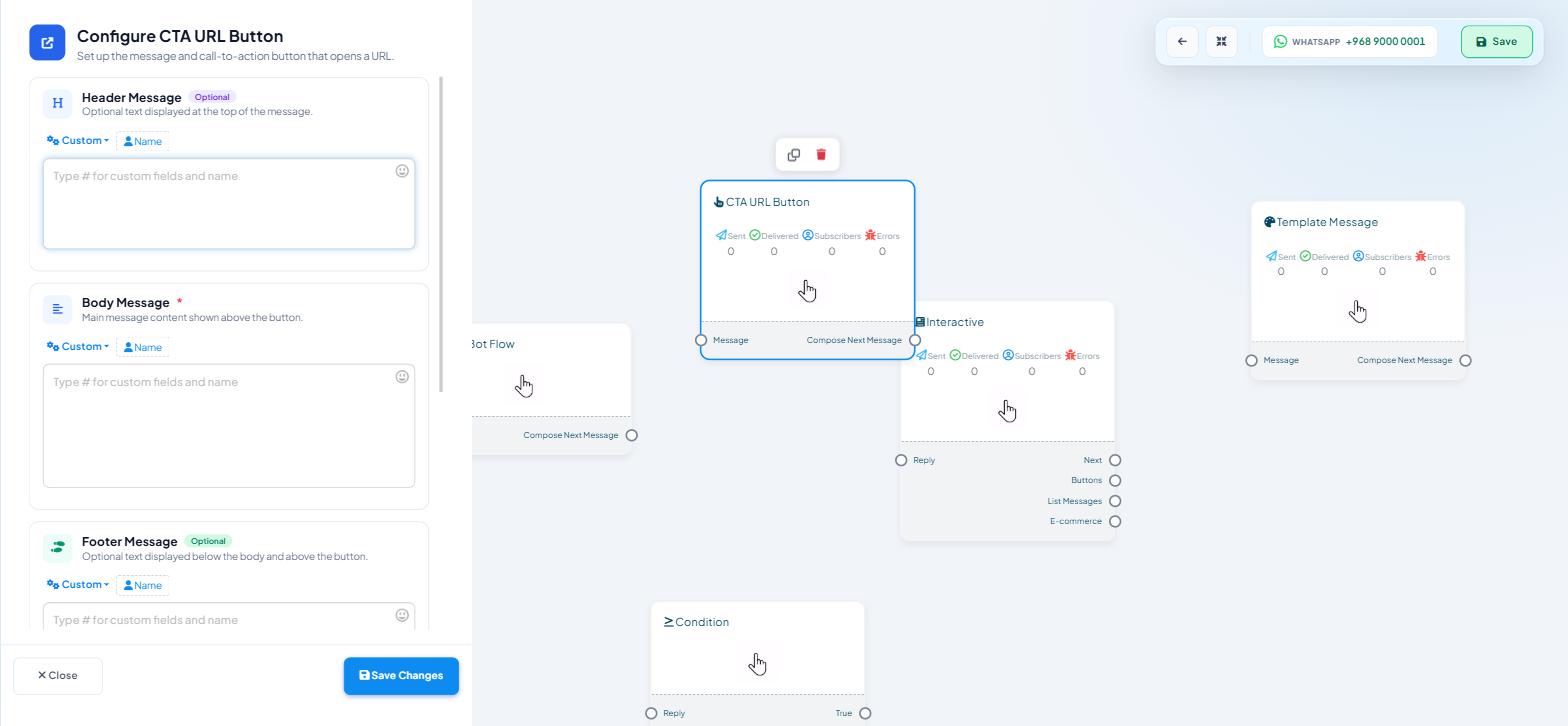 Canvas on a WhatsApp demo bot